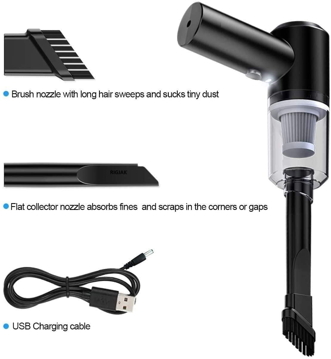 Portable Air Duster & Wireless Mini Vacuum Cleaner – 2-in-1 Powerful Cordless Cleaning Tool